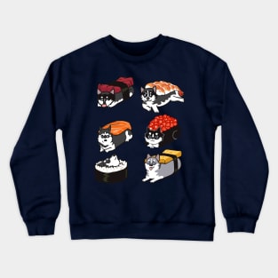 Sushi Husky Crewneck Sweatshirt